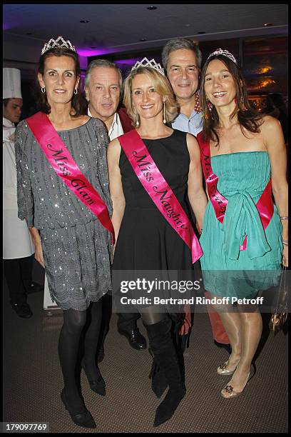 Comtesse Francois De La Beraudiere, Prince Alexandre Poniatowski, Marc Sthelin and wife, Princesse Ariane Poniatowski at Pia De Brantes' 50h Birthday...