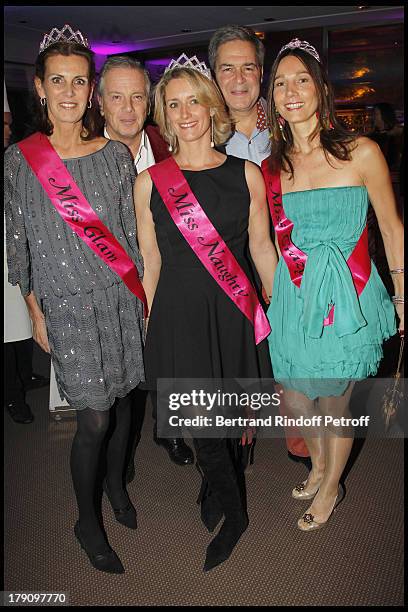 Comtesse Francois De La Beraudiere, Prince Alexandre Poniatowski, Marc Sthelin and wife, Princesse Ariane Poniatowski at Pia De Brantes' 50h Birthday...