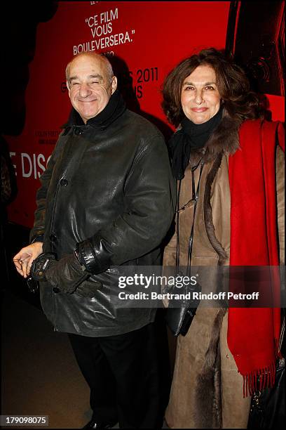 Fabienne Servan Schreiber, Henri Weber at The Paris Premiere Of Le Discours D'Un Roi At Ugc Normandie, Followed By A Reception At The British Embassy.