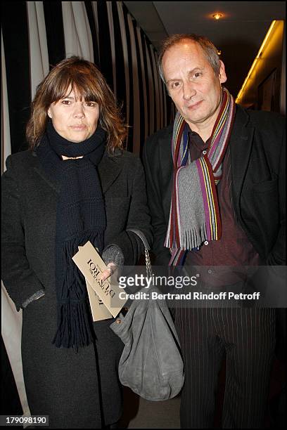 Hyppolite Girardot and wife Kristina Larsen at The Paris Premiere Of Le Discours D'Un Roi At Ugc Normandie, Followed By A Reception At The British...