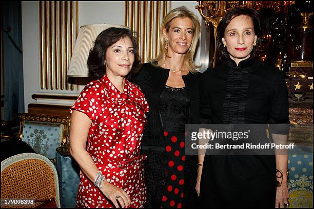Lady Suzy Westmacott, Madame Brice Hortefeux, Kristin Scott Thomas at The Paris Premiere Of Le Discours D'Un Roi At Ugc Normandie, Followed By A...