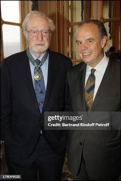 Sir Michael Ree Frederic Mitterrand at Sir Michael Caine Is Honoured With The Title ...