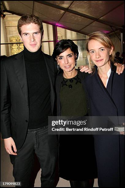 Alexandre Desseigne, Rachida Dati and Pauline Blassel at Dinner Gala For The Hospital Of Paris Foundation Organised By The Association "C'est A Vous,...