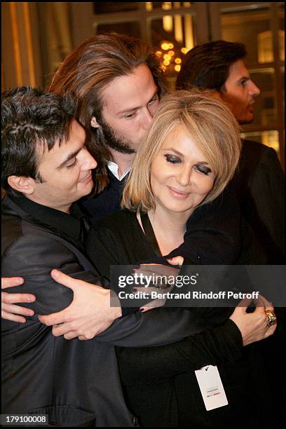 Thomas Langmann, Nathalie Rheims and Darius Langmann at "Tresor", The Last Film By The Late Claude Berri - Tribute.