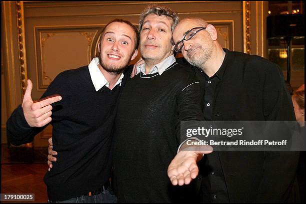 Darius Langmann, Alain Chabat and Alain Cohen at "Tresor", The Last Film By The Late Claude Berri - Tribute.