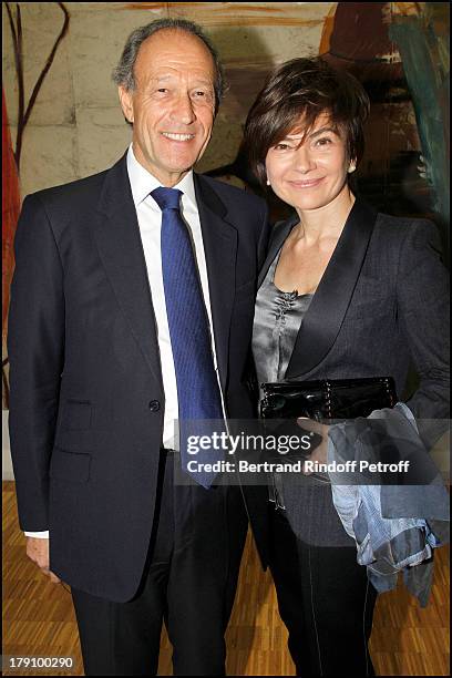 Thierry Gaubert, Pilar De La Beraudiere at The Gala Dinner For The Society Of Friends Of The National Museum Of Modern Art Held At The Pompidou...