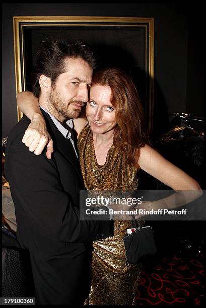 Edouard Baer, Comtesse Marie Brandolini D'Adda at The Dinner Party Hosted By Vincent Darre At Castel .