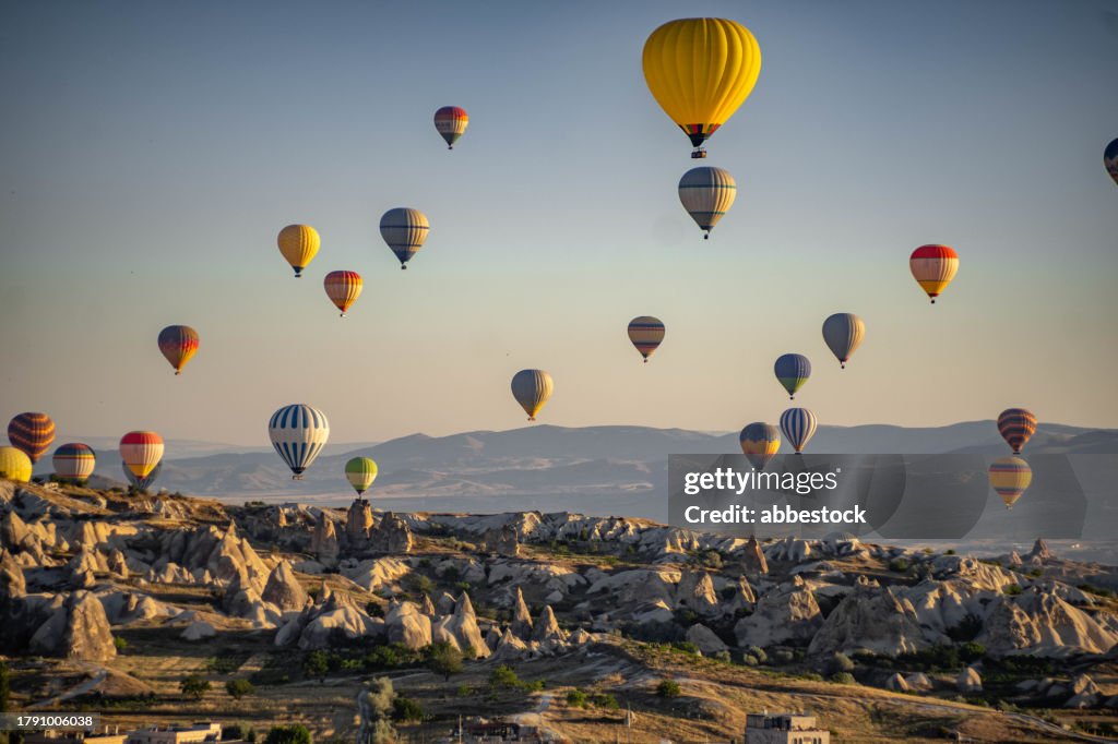 Hot air ballon panorama