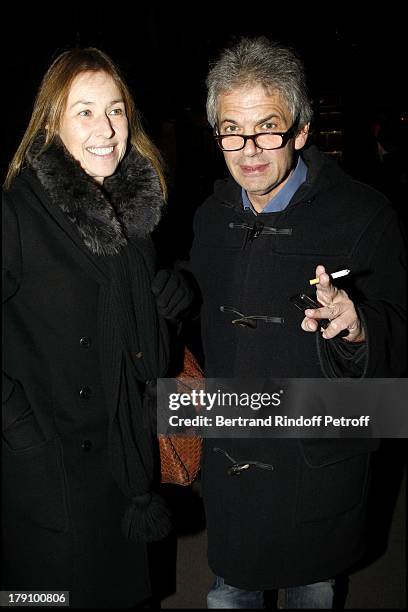 Nathalie Bloch Laine, Robert at The 20th Anniversary Of La Regle Du Jeu Celebrated At The Cafe De Flore In Paris .