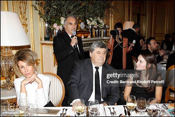 Anne Florence Schmitt, Alain Terzian, Thierry Fritsch, Anais Demoustier at The Chaumet's Cocktail Party For Cesar's Revelations 2011 At Musee...