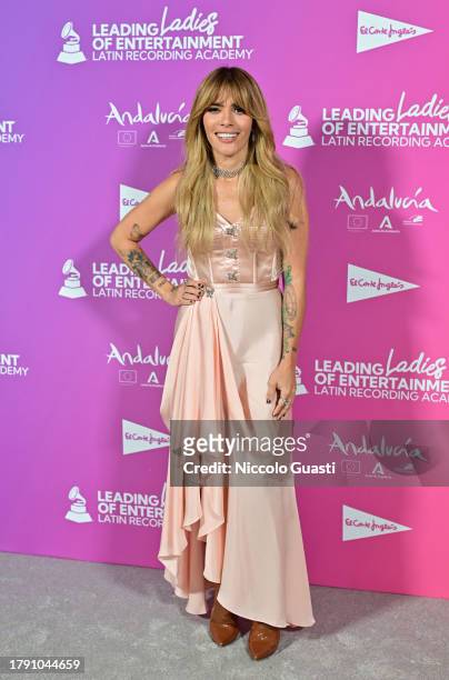 Kany García attends the Leading Ladies of Entertainment Presentation and Luncheon during the 24th annual Latin Grammy Awards at La Casa De Pilatos on...