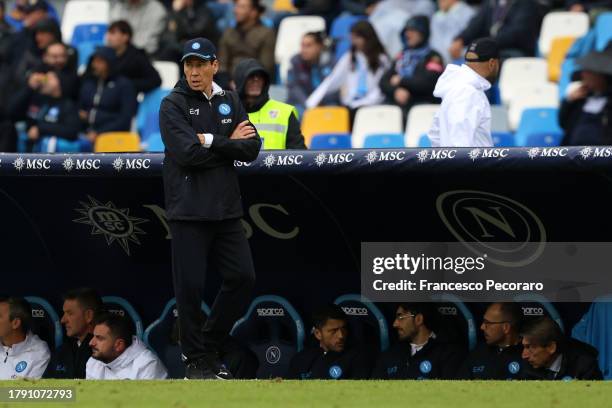 Rudi Garcia SSC Napoli head coach during the Serie A TIM match between SSC Napoli and Empoli FC at Stadio Diego Armando Maradona on November 12, 2023...