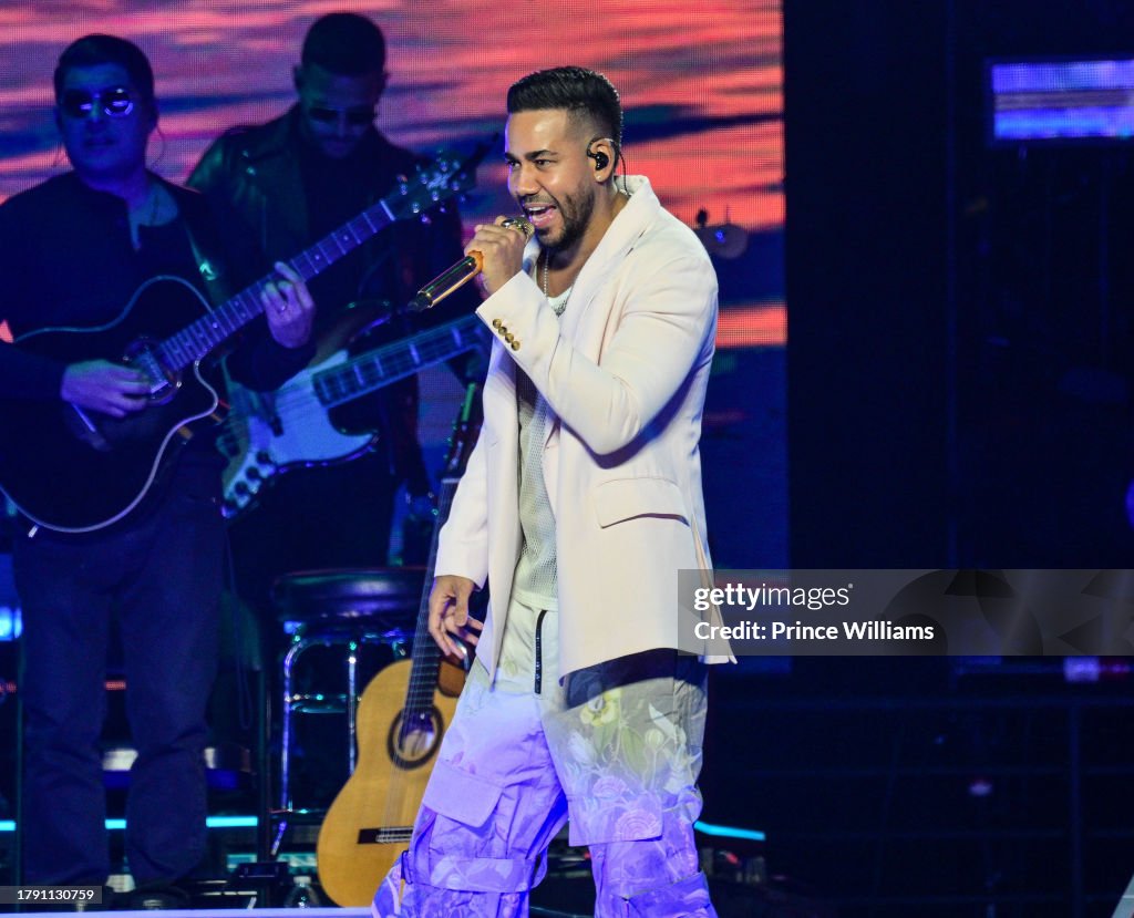 Singer Romeo Rnb Singer Romeo Santos performs in concert during his