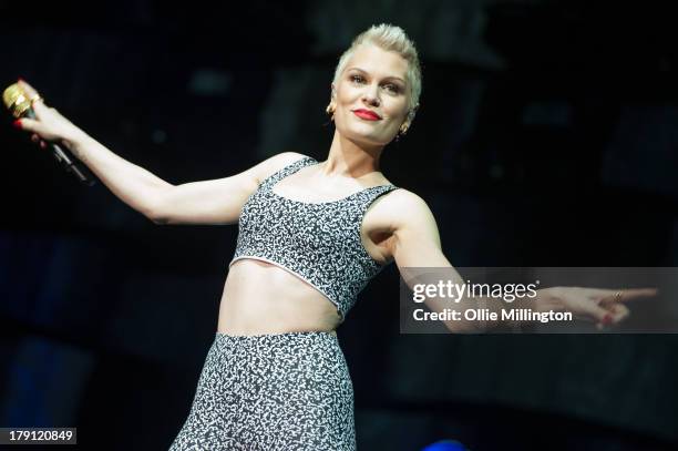 Jessie J performs on stage on Day 1 of Fusion Festival 2013 at Cofton Park on August 31, 2013 in Birmingham, England.