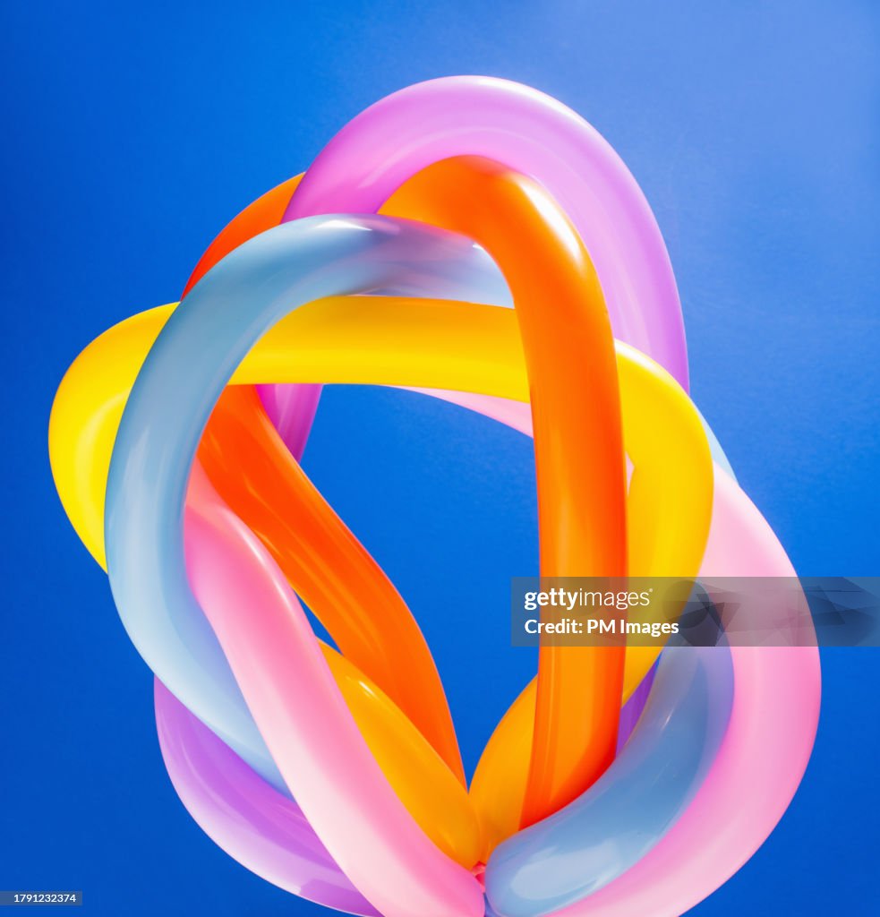 Balloon abstract - Multi colored loop