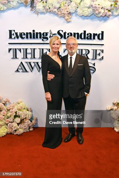 Alison Balsom and Sir Sam Mendes attend The 67th Evening Standard Theatre Awards at Claridge's Hotel on November 19, 2023 in London, England.