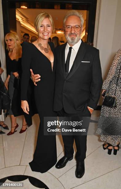 Alison Balsom and Sir Sam Mendes attend The 67th Evening Standard Theatre Awards at Claridge's Hotel on November 19, 2023 in London, England.