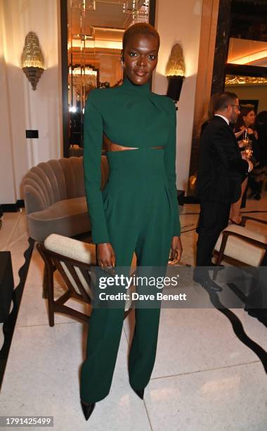 Sheila Atim attends The 67th Evening Standard Theatre Awards at Claridge's Hotel on November 19, 2023 in London, England.