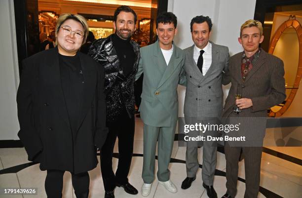 Of Mithridate Tina Jiang, David Tennant, Asa Butterfield, Daniel Mays and Bill Milner attend The 67th Evening Standard Theatre Awards at Claridge's...