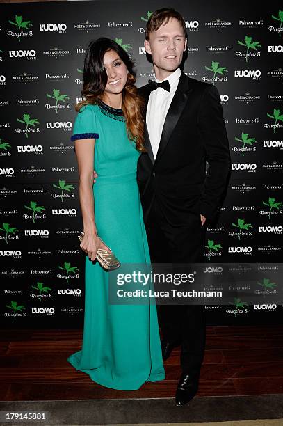 Elissa Shay and actor Scott Haze attends Bungalow 8 & James Franco Venice Film Festival Premiere Party for Child of God and Palo Alto during the 70th...