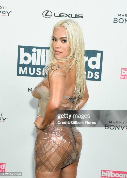 Karol G at the 2023 Billboard Music Awards at Line 204 in Los Angeles, California. The show will air on November 19, 2023 on BBMAs.watch.