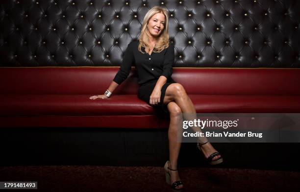 Owner and president of the Los Angeles Lakers, Jeanie Buss is photographed for Los Angeles Times on September 13, 2016 in Los Angeles, California....