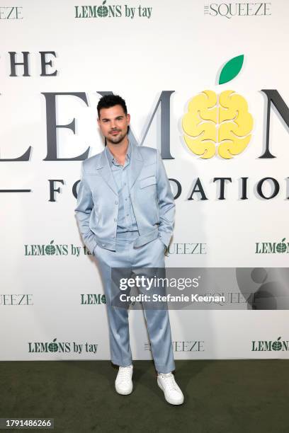 Taylor Lautner attends the Inaugural Lemons Foundation Gala hosted by Taylor & Taylor Lautner at 1 Hotel West Hollywood on November 12, 2023 in West...