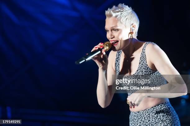 Jessie J performs on stage on Day 1 of Fusion Festival 2013 at Cofton Park on August 31, 2013 in Birmingham, England.