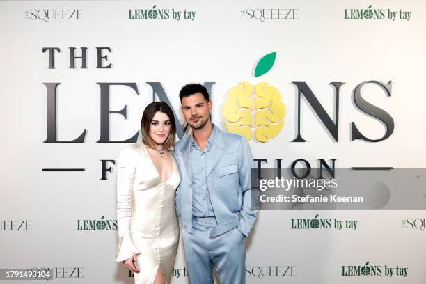 Taylor Lautner and Taylor Lautner attend the Inaugural Lemons Foundation Gala hosted by Taylor & Taylor Lautner at 1 Hotel West Hollywood on November...