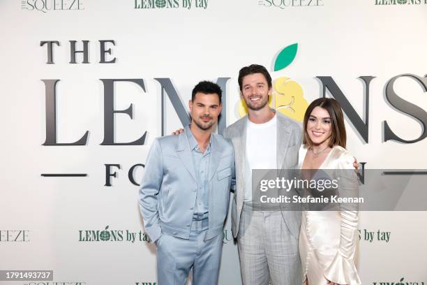 Taylor Lautner, Patrick Schwarzenegger, and Taylor Lautner attend the Inaugural Lemons Foundation Gala hosted by Taylor & Taylor Lautner at 1 Hotel...