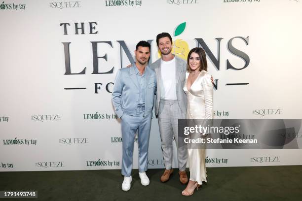 Taylor Lautner, Patrick Schwarzenegger, and Taylor Lautner attend the Inaugural Lemons Foundation Gala hosted by Taylor & Taylor Lautner at 1 Hotel...