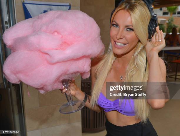 Television personality/model/DJ Crystal Hefner appears at the Sapphire Pool & Dayclub to host Labor Day weekend on August 31, 2013 in Las Vegas,...