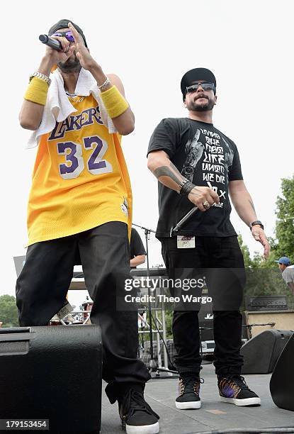 Duo Kie perform during the 2013 Budweiser Made In America Festival at Benjamin Franklin Parkway on August 31, 2013 in Philadelphia, Pennsylvania.