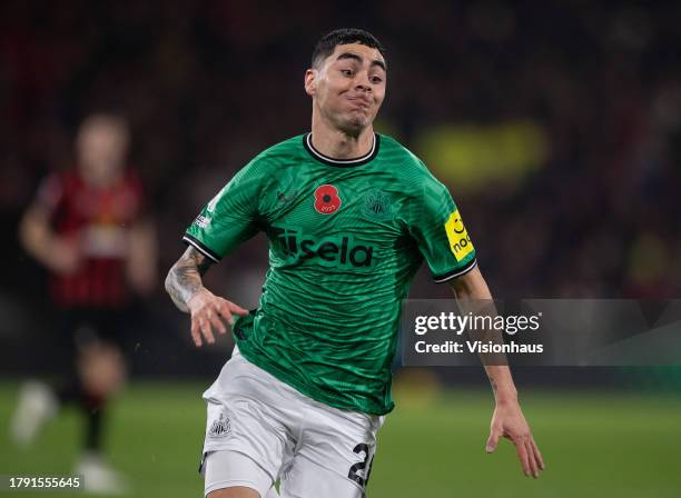 Miguel Almiron of Newcastle United during the Premier League match between AFC Bournemouth and Newcastle United at Vitality Stadium on November 11,...