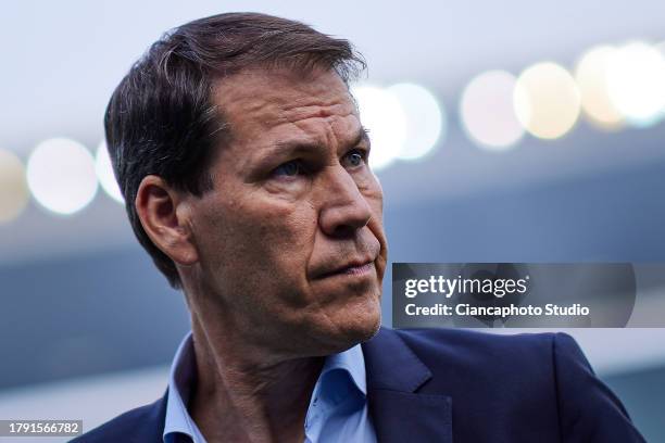 Rudi Garcia, Head Coach of Napoli SSC looks on during the Serie A TIM match between Hellas Verona FC and SSC Napoli at Stadio Marcantonio Bentegodi...