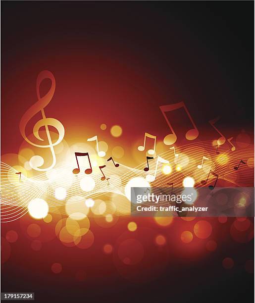 music background - music notes stock illustrations