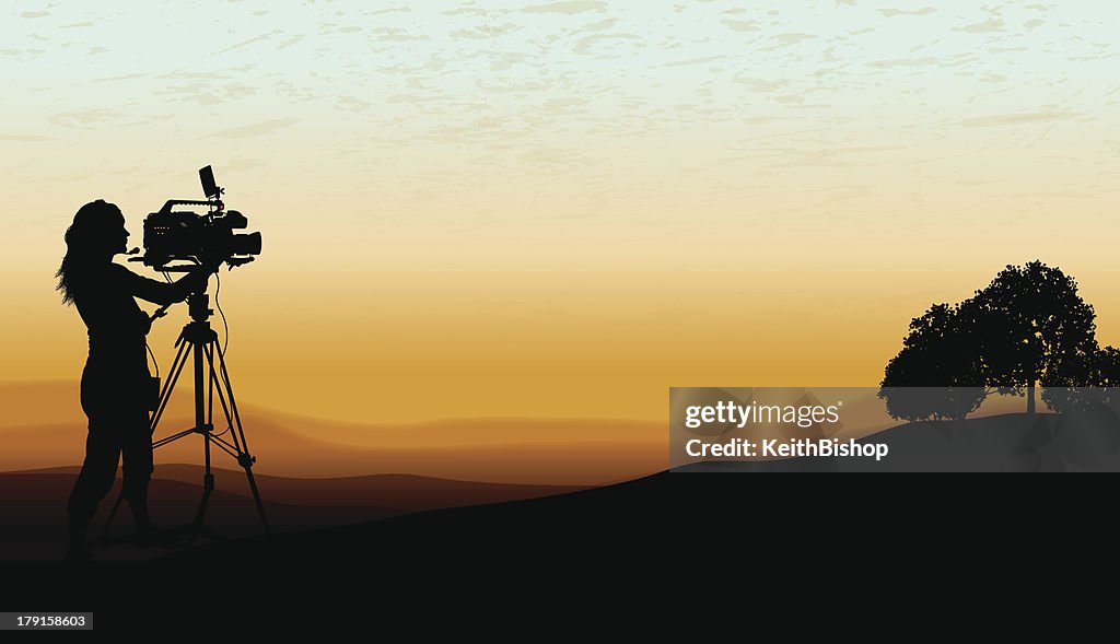 Documentários-Equipe de Filmagem, pelo cinegrafista