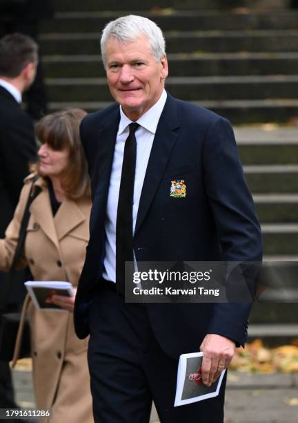 David Gill attends the funeral of Sir Bobby Charlton at Manchester Cathedral on November 13, 2023 in Manchester, England. Sir Robert Charlton, born...