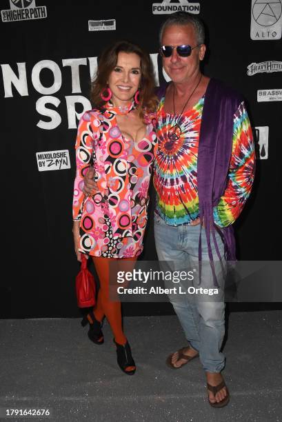 Fabiana Udenio and Patrick Aroff attend the Premiere Of "Nothing Special" Play Opening held at Foundation on November 08, 2023 in Los Angeles,...