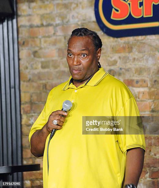 Jimmy Mack performs at The Stress Factory Comedy Club on August 31, 2013 in New Brunswick, New Jersey.
