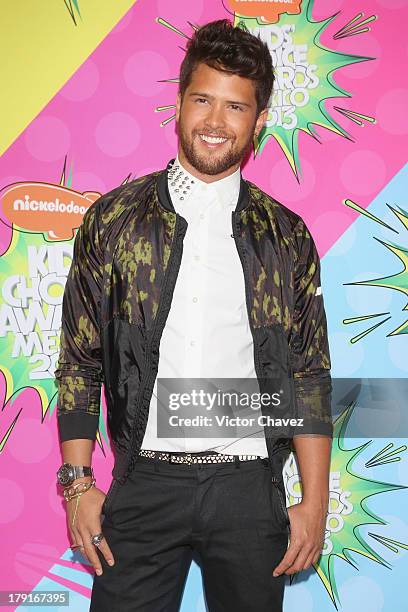 Andres Mercado arrives at Kids Choice Awards Mexico 2013 at Pepsi Center WTC on August 31, 2013 in Mexico City, Mexico.