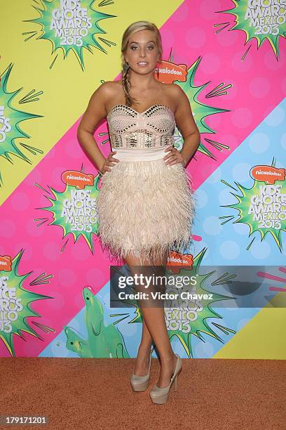 Ana Belen Lander arrives at Kids Choice Awards Mexico 2013 at Pepsi Center WTC on August 31, 2013 in Mexico City, Mexico.