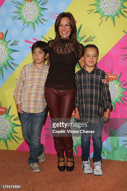 Adriana Riveramelo arrives at Kids Choice Awards Mexico 2013 at Pepsi Center WTC on August 31, 2013 in Mexico City, Mexico.