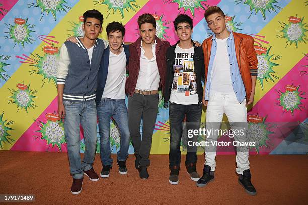 Members of CD9 arrive at Kids Choice Awards Mexico 2013 at Pepsi Center WTC on August 31, 2013 in Mexico City, Mexico.