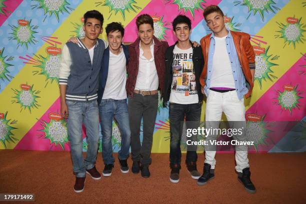 Members of CD9 arrive at Kids Choice Awards Mexico 2013 at Pepsi Center WTC on August 31, 2013 in Mexico City, Mexico.