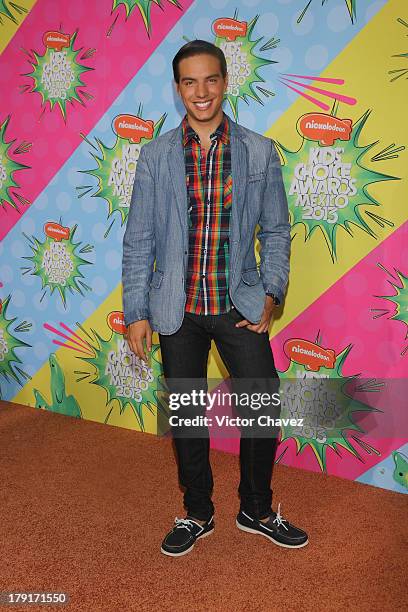 Vadhir Derbez arrives at Kids Choice Awards Mexico 2013 at Pepsi Center WTC on August 31, 2013 in Mexico City, Mexico.