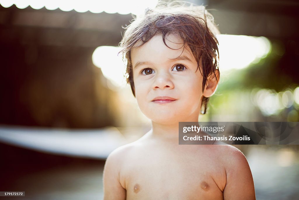 Portrait of a small boy