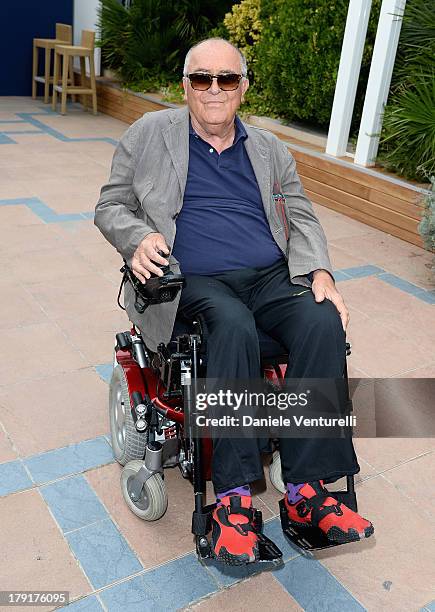 Director Bernardo Bertolucci attends the Premio Kineo Photocall during the 70th Venice International Film Festival at Terrazza Maserati on September...