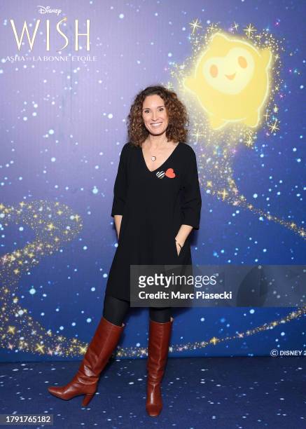 Marie-Sophie Lacarrau attends the WISH – Paris Premiere Gala at Le Grand Rex on November 13, 2023 in Paris, France.