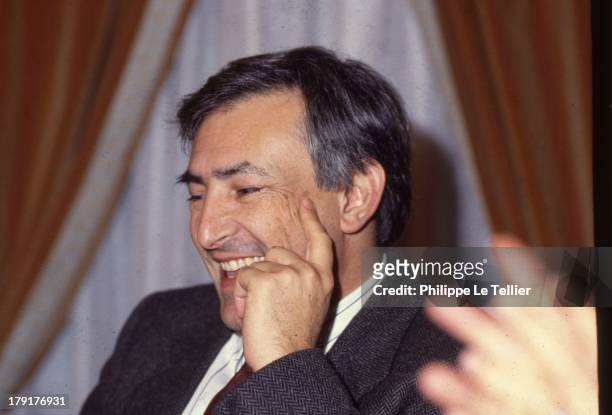 Dominique Strauss-Kahn, chairman of the Finance Committee during a dinner in Paris in France in 1989.Dominique Strauss-Kahn , president de la...